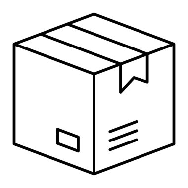 Kişisel ve Ticari Kullanım İçin Teslimat Kutusu Simgesi Tasarımı