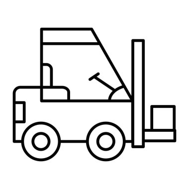 Kişisel ve Ticari Kullanım için Forklift Simgesi Tasarımı
