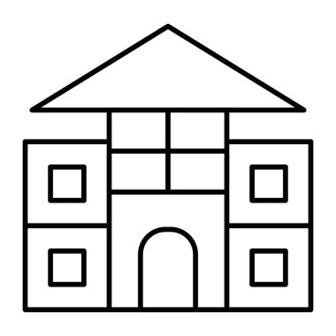 Kişisel ve Ticari Kullanım için Bloklar Ev Simgesi Tasarımı