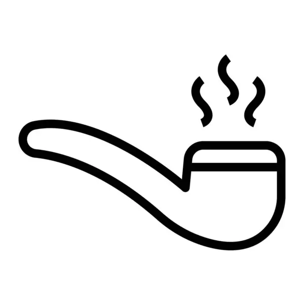 Kişisel ve Ticari Kullanım İçin Tütün Çubuğu Simgesi Tasarımı