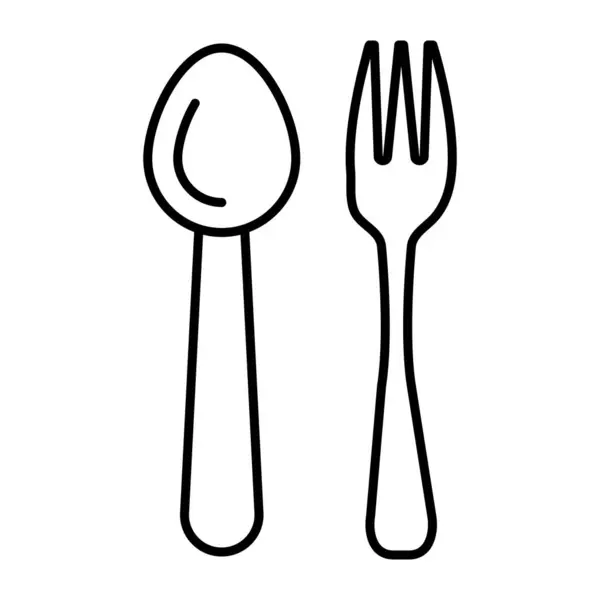 Kişisel ve Ticari Kullanım İçin Çatal Çatal Bıçak Simgesi Tasarımı