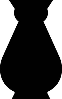 Yunan vazoları siyah siluetler. Daha sert desenli antik amforalar ve tencereler. Glyph Clay seramik toprak eşyalar. Beyaz arkaplan ancent çömlek simgesine vektör Vintage.