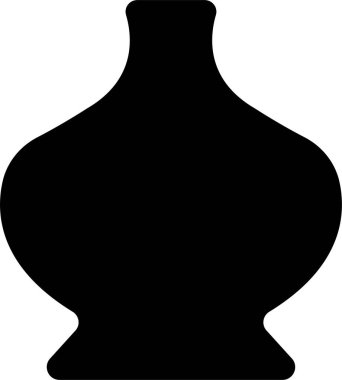 Yunan vazoları siyah siluetler. Daha sert desenli antik amforalar ve tencereler. Glyph Clay seramik toprak eşyalar. Beyaz arkaplan ancent çömlek simgesine vektör Vintage.