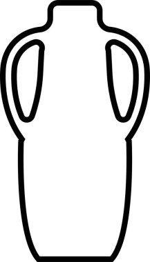 Yunan vazoları siluetleri. Daha sert desenli antik amforalar ve tencereler. Glyph Clay seramik toprak eşyalar. Beyaz arkaplan ancent çömlek simgesine vektör Vintage.