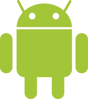 Android akıllı telefonlar, tabletler, bilgisayarlar ve diğer cihazlar için bir mobil işletim sistemidir. Android logoti koleksiyonu. Vektör editörü.
