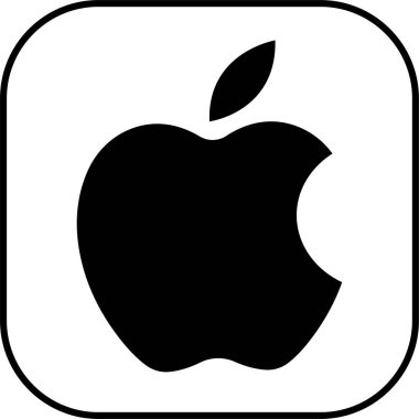 Apple, internet, uygulama ve telefon ikonu için tüketici elektroniği, bilgisayar yazılımı ve kişisel bilgisayarlar tasarlayan ve satan çok uluslu bir teknoloji şirketidir. Yayın sembolü.