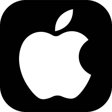 Apple, internet, uygulama ve telefon ikonu için tüketici elektroniği, bilgisayar yazılımı ve kişisel bilgisayarlar tasarlayan ve satan çok uluslu bir teknoloji şirketidir. Yayın sembolü.