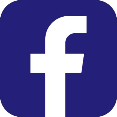 Facebook logosu beyaz arka planda izole edildi. Sosyal medya simgeleri. Editoryal F harfi düz, doğrusal ağ simgesi veya işareti. mavi facebook vektör koleksiyonu.