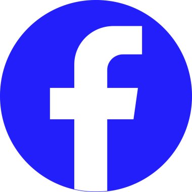 Facebook logosu beyaz arka planda izole edildi. Sosyal medya simgeleri. Editoryal F harfi düz, doğrusal ağ simgesi veya işareti. mavi facebook vektör koleksiyonu.