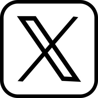 Yeni Twitter, x.com 'a karşı. Novation Elon Maskesi Twitter 'ın popüler sosyal medya simgesi anında kurye logosu. Editör vektörü. Twitter 'ın yeni logosunun izole edilmiş bir vektör biçimi.