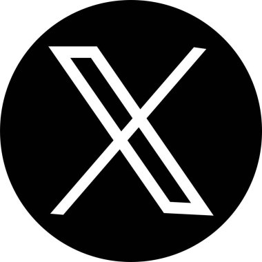 Yeni Twitter, x.com 'a karşı. Novation Elon Maskesi Twitter 'ın popüler sosyal medya simgesi anında kurye logosu. Editör vektörü. Twitter 'ın yeni logosunun izole edilmiş bir vektör biçimi.