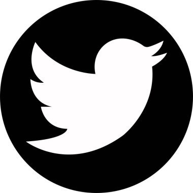 Twitter Bird logo simgesi. Gerçekçi sosyal medya ikonu logoti. Twitter koleksiyonu - popüler sosyal medya düğme sayfası sembolü, anında kurye. Vektör simgesi EPS 10