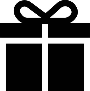 Hediye kutusu simgesi. Hediye ambalaj sembolü. Şaşırtıcı hediye kutusu işaretleri, vektör illüstrasyonu