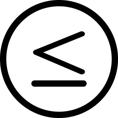 İşaretten küçük veya eşit ise Uygulamalar ve web siteleri için öge / pozitif işaret resim simgesi ekle.