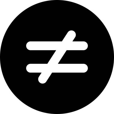 eşitsizlik işareti Uygulamalar ve web siteleri için öge / pozitif işaret simgesi ekle.