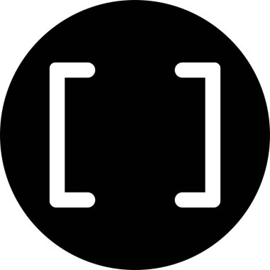 Yuvarlak parantez parantezi işareti Uygulamalar ve web siteleri için öge / pozitif işaret resim simgesi ekle.