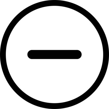 Yuvarlak eksi işareti Uygulamalar ve web siteleri için öge / pozitif işaret simgesi ekle