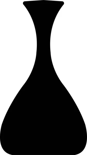 Řecké Vázy Černé Siluety Starověké Amfory Hrnce Meandrovým Vzorem Glyph — Stockový vektor