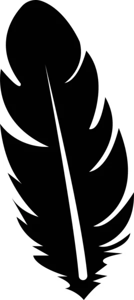 Εικόνα Φτερών Μαύρου Διανύσματος Που Απομονώνεται Λευκό Φόντο Φτερό Σιλουέτες — Διανυσματικό Αρχείο
