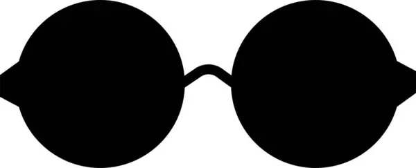 Óculos Olho Retrô Ícone Vetor Óculos Ícone Plano Sinal Vetor —  Vetores de Stock