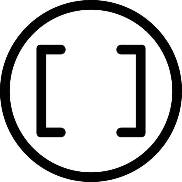 Znak Nawiasu Okrągłego Dodaj Element Znak Dodatni Ikona Sztuki Dla — Wektor stockowy