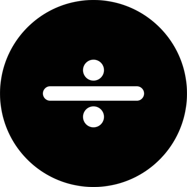 Знак Круглого Деления Добавить Элемент Положительный Знак Искусства Значок Приложений — стоковый вектор