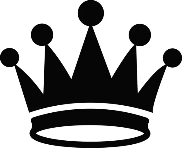 Crown Ikonok Sablon Logó Vektor Crwon Stroke Kiváló Minőségű — Stock Vector