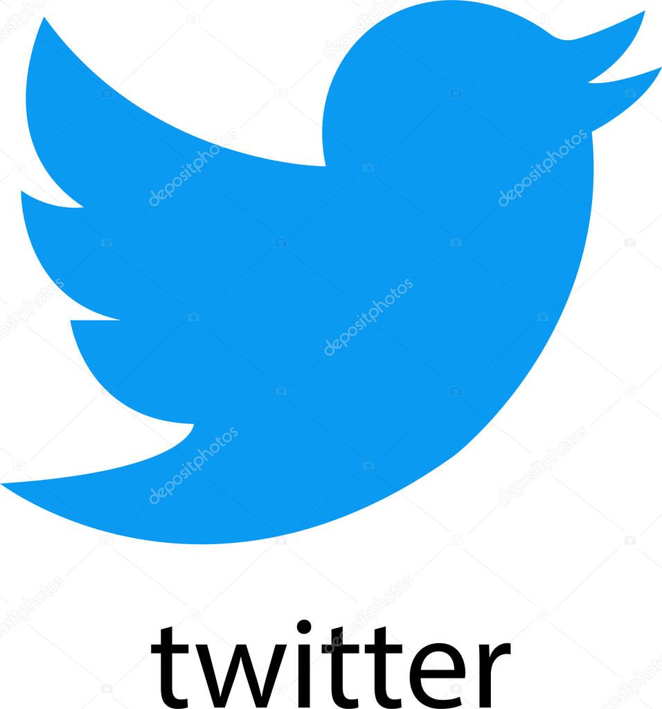 New Twitter vs x.com. Novation Elon Mask popular social media button icon instant messenger logo of Twitter. Editorial vector. An isolated vector format image of Twitter's new logo.