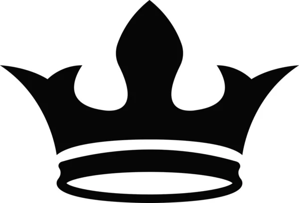 Шаблон Піктограм Корони Логотип Вектор Crwon Інсульт Високою Якістю — стоковий вектор