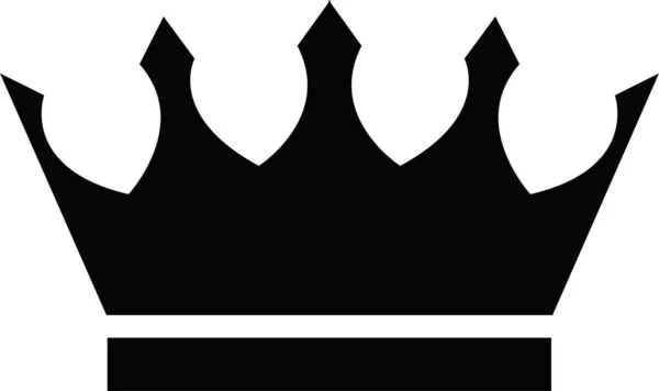 Crown Simgeleri Logo Vektörü Crwon Stroke Yüksek Kalitede Simgesi — Stok Vektör