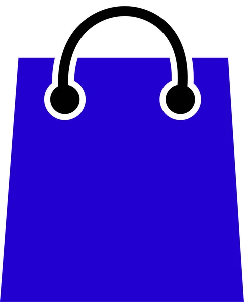 蓝色和黑色时尚女性包隔离在白色背景 采购产品豪华的现代皮革饰物 交叉体 离合器 流浪汉 手提包平面矢量直线 — 图库矢量图片