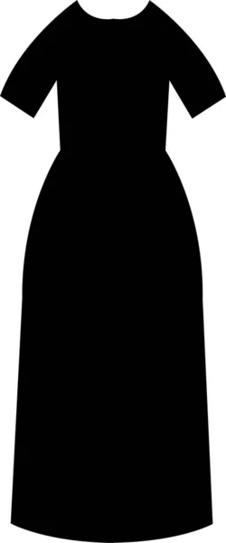 Dámské Dívčí Šaty Ikona Nebo Logo Izolované Znamení Symbol Kolekce — Stockový vektor