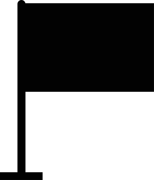 Значок Черного Флага Значок Векторного Скрещенного Флага Простой Стиль Иконка — стоковый вектор