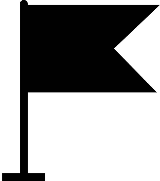 Ikone Schwarzer Flagge Vector Crossed Flag Icon Einfacher Stil Schwarze — Stockvektor