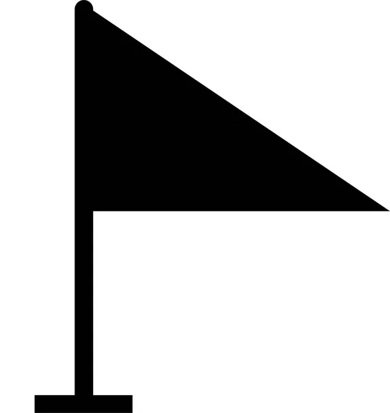 Ikone Schwarzer Flagge Vector Crossed Flag Icon Einfacher Stil Schwarze — Stockvektor