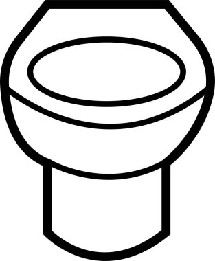 Tuvalet ikonu vektörü. Dolu, çizgi ve vuruş stili olarak dizayn edilmiş siyah tuvalet vektörü koleksiyonu web, mobil, ui için kullanılabilir.