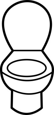 Tuvalet ikonu vektörü. Dolu, çizgi ve vuruş stili olarak dizayn edilmiş siyah tuvalet vektörü koleksiyonu web, mobil, ui için kullanılabilir.