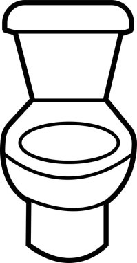 Tuvalet ikonu vektörü. Dolu, çizgi ve vuruş stili olarak dizayn edilmiş siyah tuvalet vektörü koleksiyonu web, mobil, ui için kullanılabilir.
