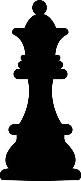 Chess Piece Icons Board Game Black Silhouettes Isolated White Background — Stock Vector