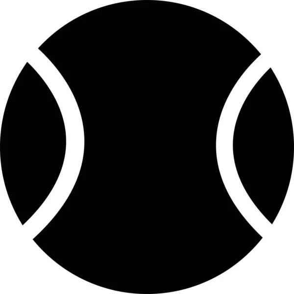 Ikona Tenisového Míče Módním Plochém Stylu Izolovaná Pozadí Symbol Stránky — Stockový vektor