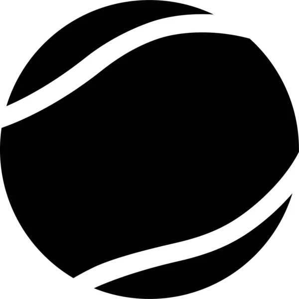 Tennisball Ikone Trendigen Flachen Stil Isoliert Auf Dem Hintergrund Tennis — Stockvektor