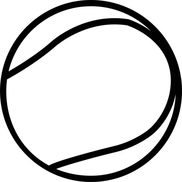 Ikona Tenisového Míče Módním Plochém Stylu Izolovaná Pozadí Symbol Stránky — Stockový vektor