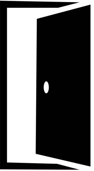 Икона Дверей Модном Плоском Линейном Стиле Выделена Белом Фоне Коллекция — стоковый вектор