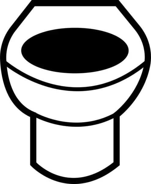 Vectorul Icoanei Toaletei Toaletă Colecția Icoane Vectoriale Toaletă Neagră Concepute — Vector de stoc