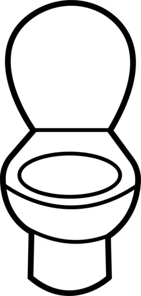 Tuvalet Ikonu Vektörü Dolu Çizgi Vuruş Stili Olarak Dizayn Edilmiş — Stok Vektör