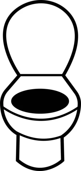 Badezimmer Toilette Symbol Vektor Sammlung Von Schwarzen Toilette Vektor Symbole — Stockvektor