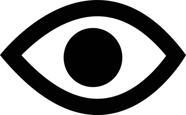 Símbolo Visão Ícones Oculares Retina Scan Coleção Olhos Simples Sílhueta — Vetor de Stock