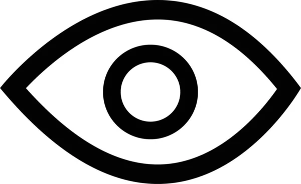 Symbol Zraku Sítnice Skenuje Oční Ikony Jednoduchá Oční Sbírka Oční — Stockový vektor