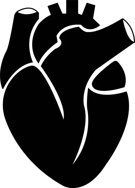 Значок Серця Плоскому Стилі Ізольований Вектор Білому Прозорому Фоні Реалістичний — стоковий вектор