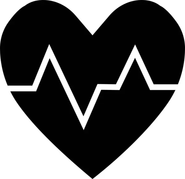 Піктограма Частоти Серцевих Скорочень Ілюстрація Вектора Охорони Здоров — стоковий вектор